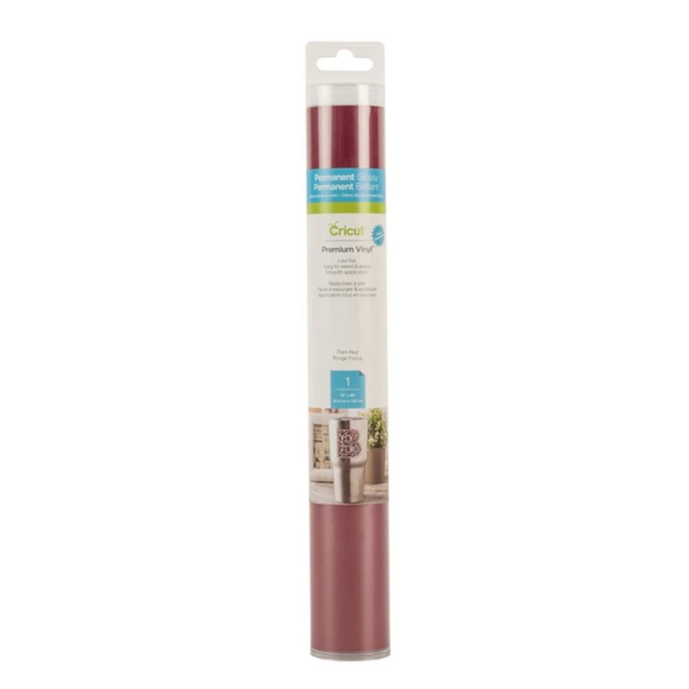 Cricut Permanent Glossy Vinyl - Dark Red - NWT